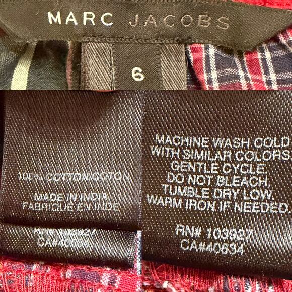 Vintage Marc Jacobs Plaid Patchwork Dress Womens size 6 FW 2005 Runway - Picture 14 of 16